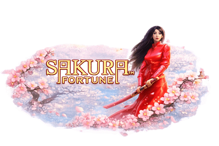 Sakura Fortune japonský automat s čerešňovými kvetmi a bojovníčkou